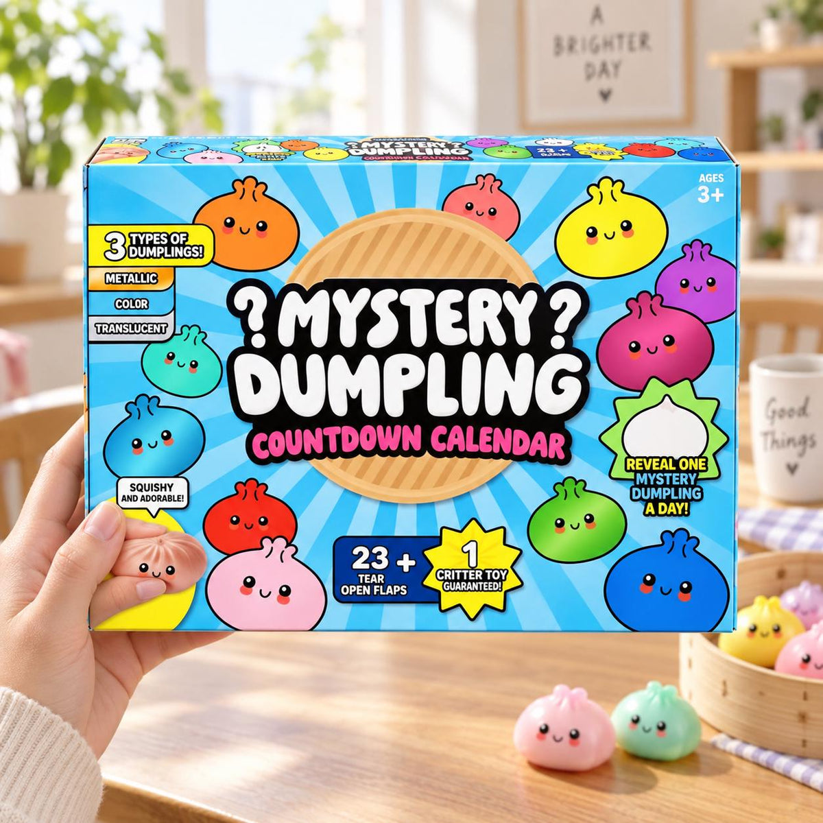 2026 Christmas Dumpling Advent Calendar – 24 Days of Squishy Dumpling Surprises for Kids