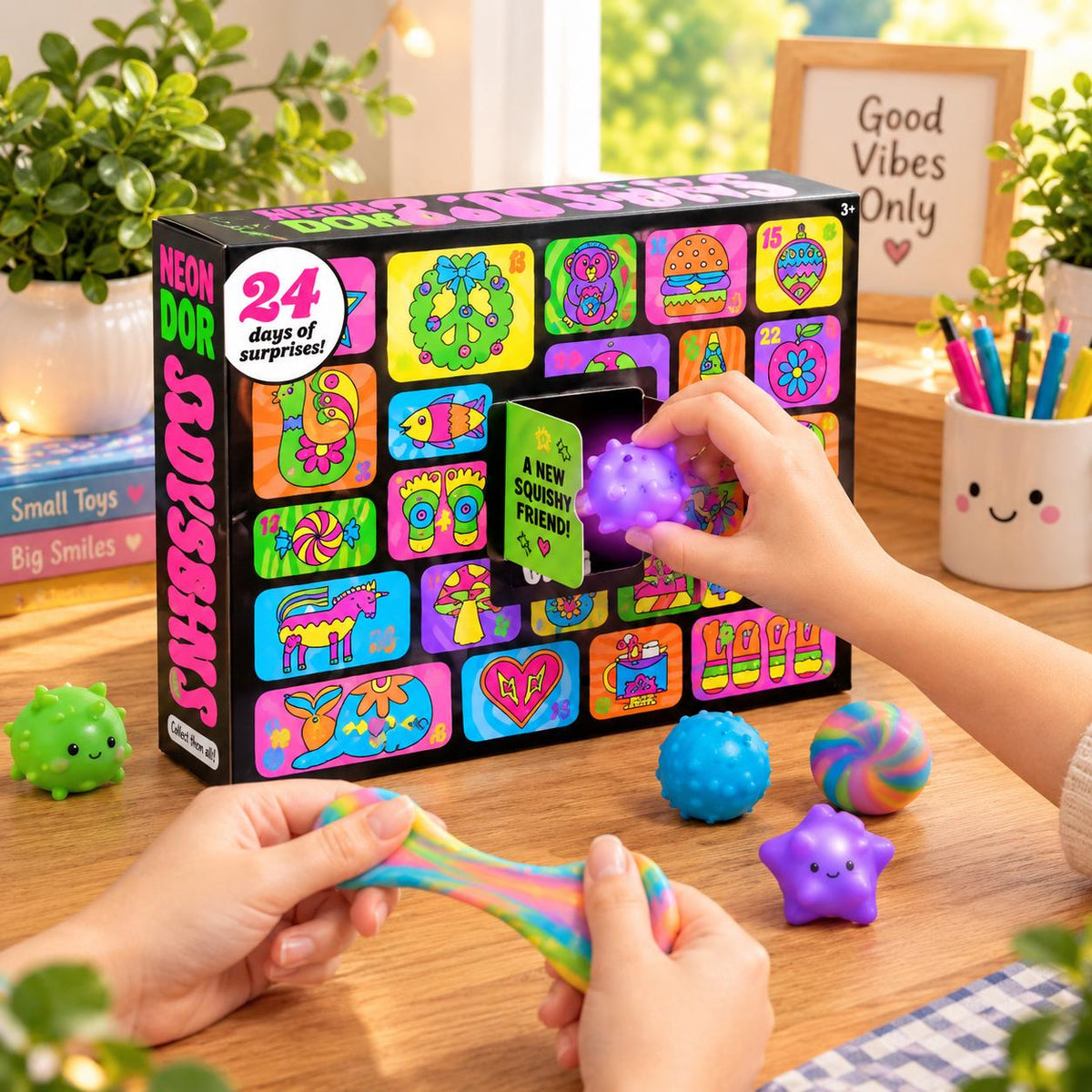 Kids Squishy Advent Calendar – 24 Christmas Countdown Surprise Toys