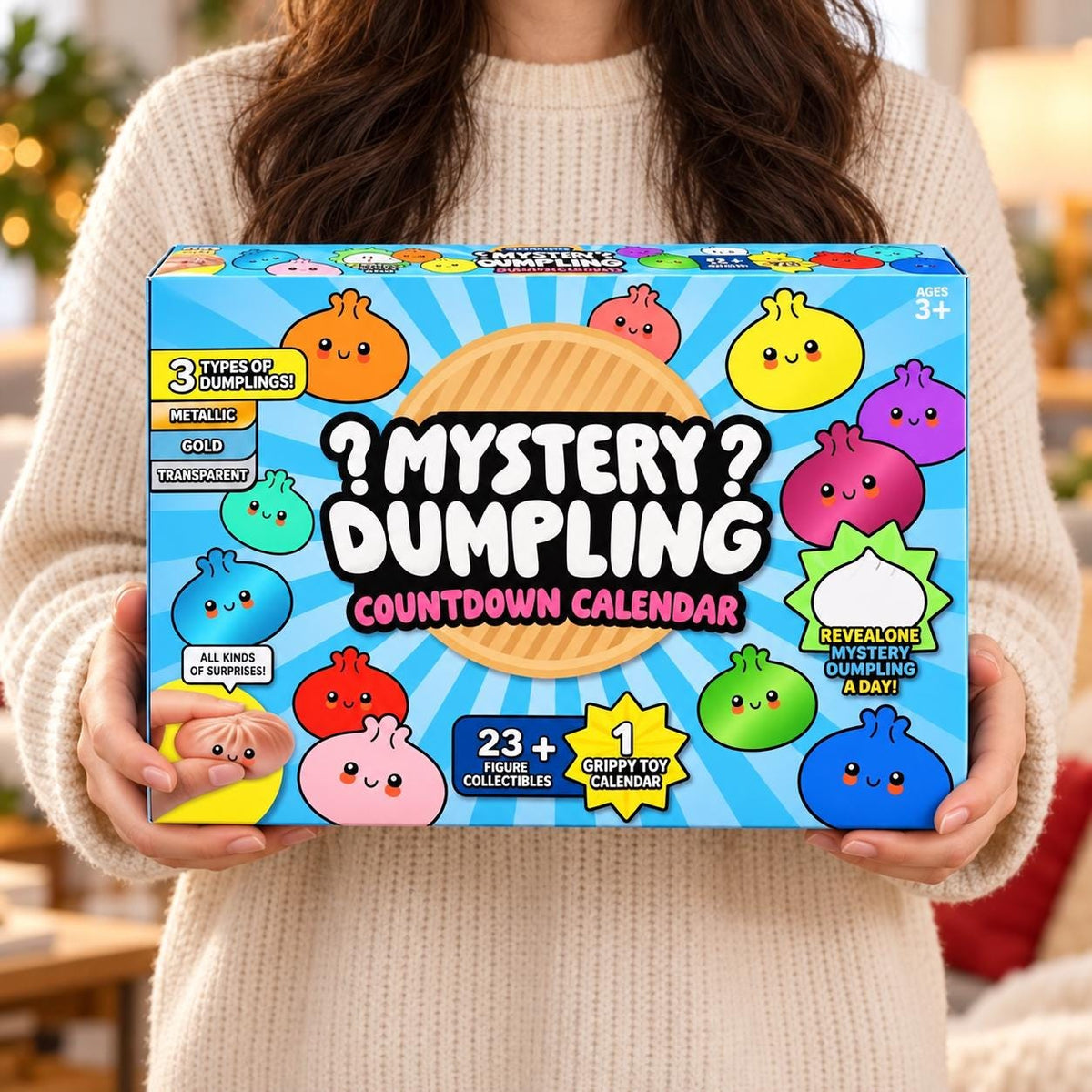 2026 Christmas Dumpling Advent Calendar – 24 Days of Squishy Dumpling Surprises for Kids