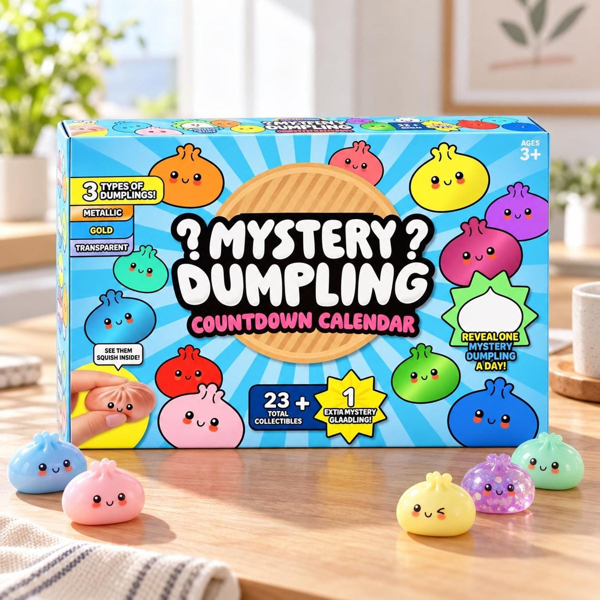 2026 Christmas Dumpling Advent Calendar – 24 Days of Squishy Dumpling Surprises for Kids