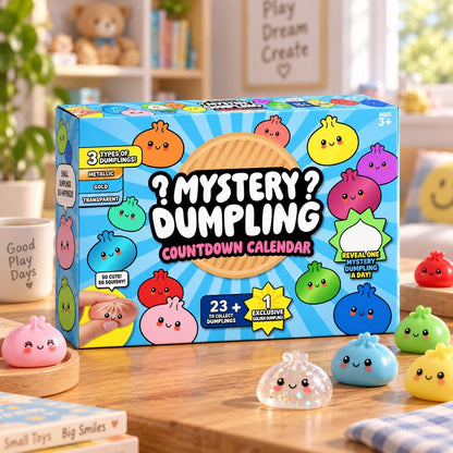 2026 Christmas Dumpling Advent Calendar – 24 Days of Squishy Dumpling Surprises for Kids