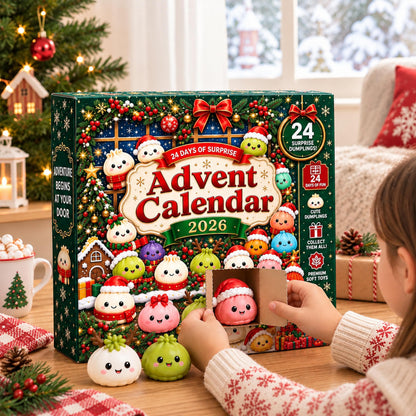 Dumpling Advent Calendar 2026 – 24 Days of Cute Squishy Mystery Toys for Kids