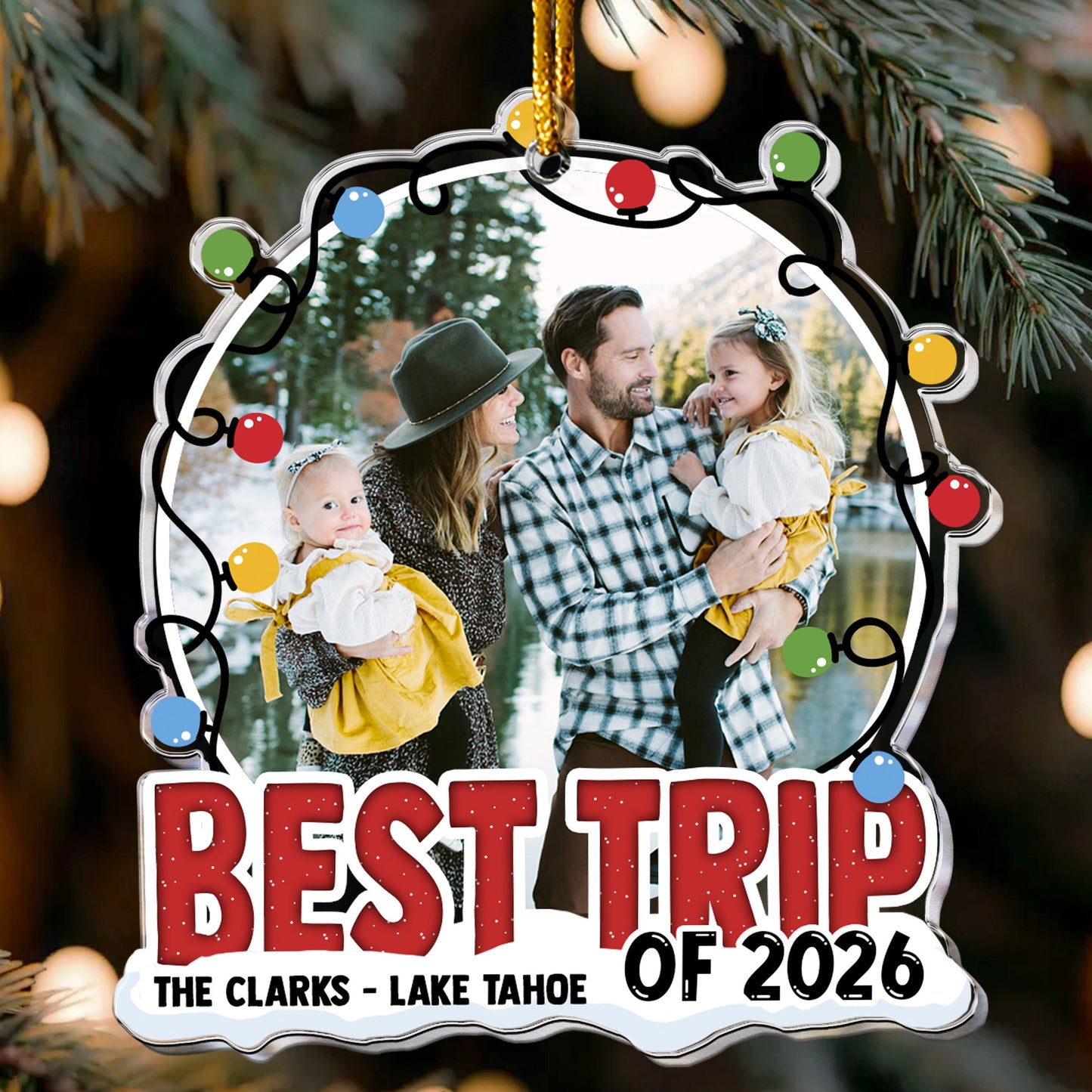 Best Trip Of 2026 - Personalized Acrylic Photo Ornament