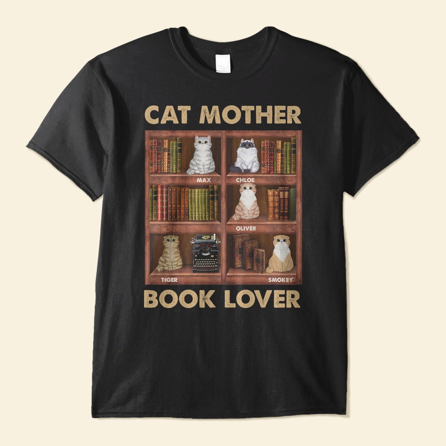 Cat Parents Book Lovers - Personalized Shirt - Birthday Gift For Cat Mom, Cat Dad