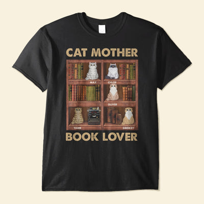 Cat Parents Book Lovers - Personalized Shirt - Birthday Gift For Cat Mom, Cat Dad