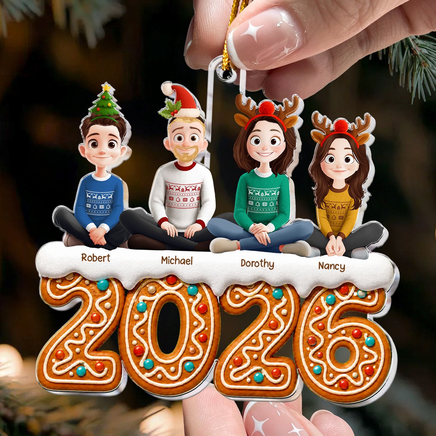 Family 2026 - Personalized Acrylic Ornament