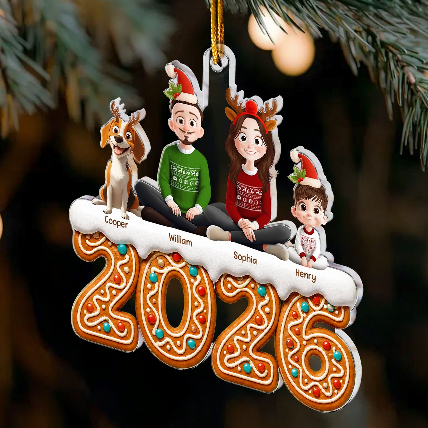 Family 2026 - Personalized Acrylic Ornament