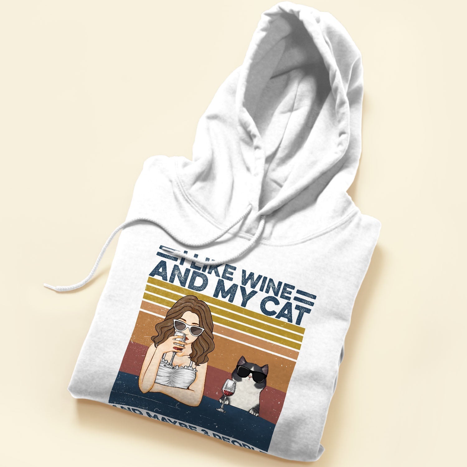 I Like Drink And My Cats And Maybe 3 People - Cat Custom Shirt