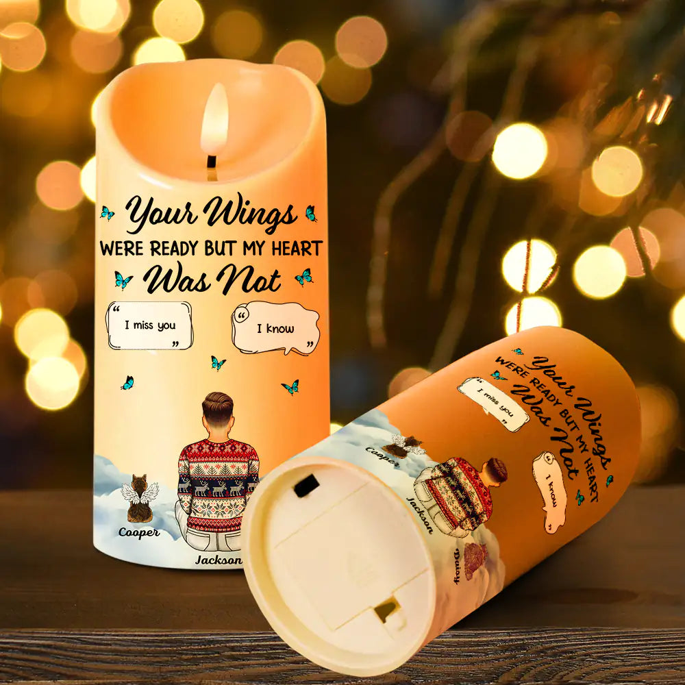 Memorial Your Light Will Forever Shine In My Heart - Personalized Flameless LED Candle