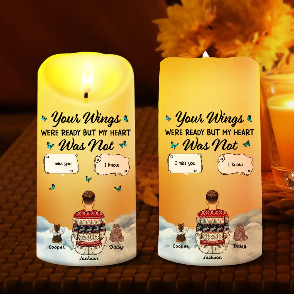 Memorial Your Light Will Forever Shine In My Heart - Personalized Flameless LED Candle