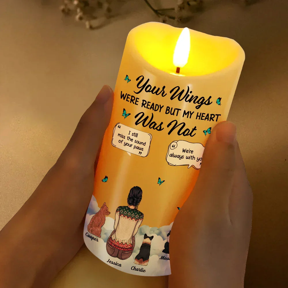 Memorial Your Light Will Forever Shine In My Heart - Personalized Flameless LED Candle