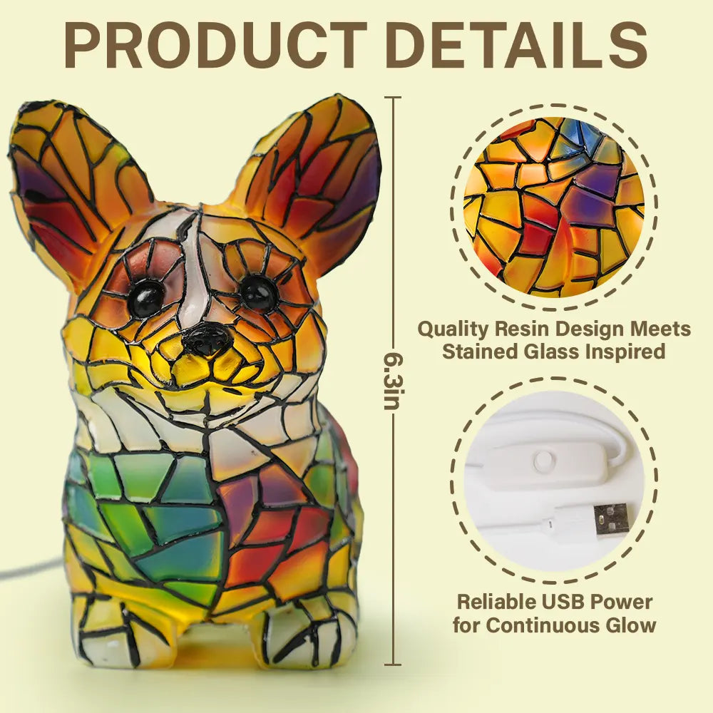 Corgi Lamp - Personalized Custom Dog Lamp