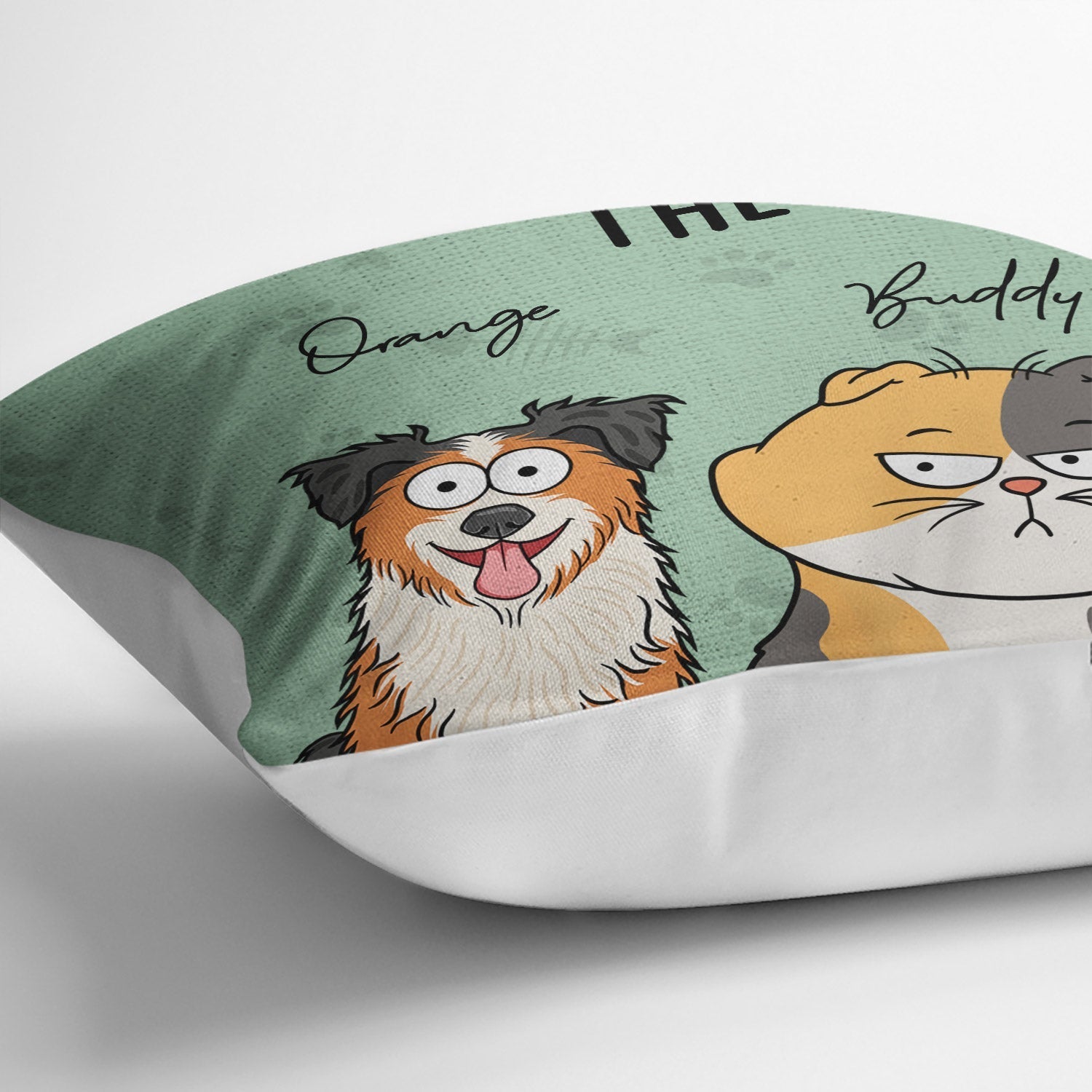 We Rule The House Funny Dog Cat Version - Personalized Pillow