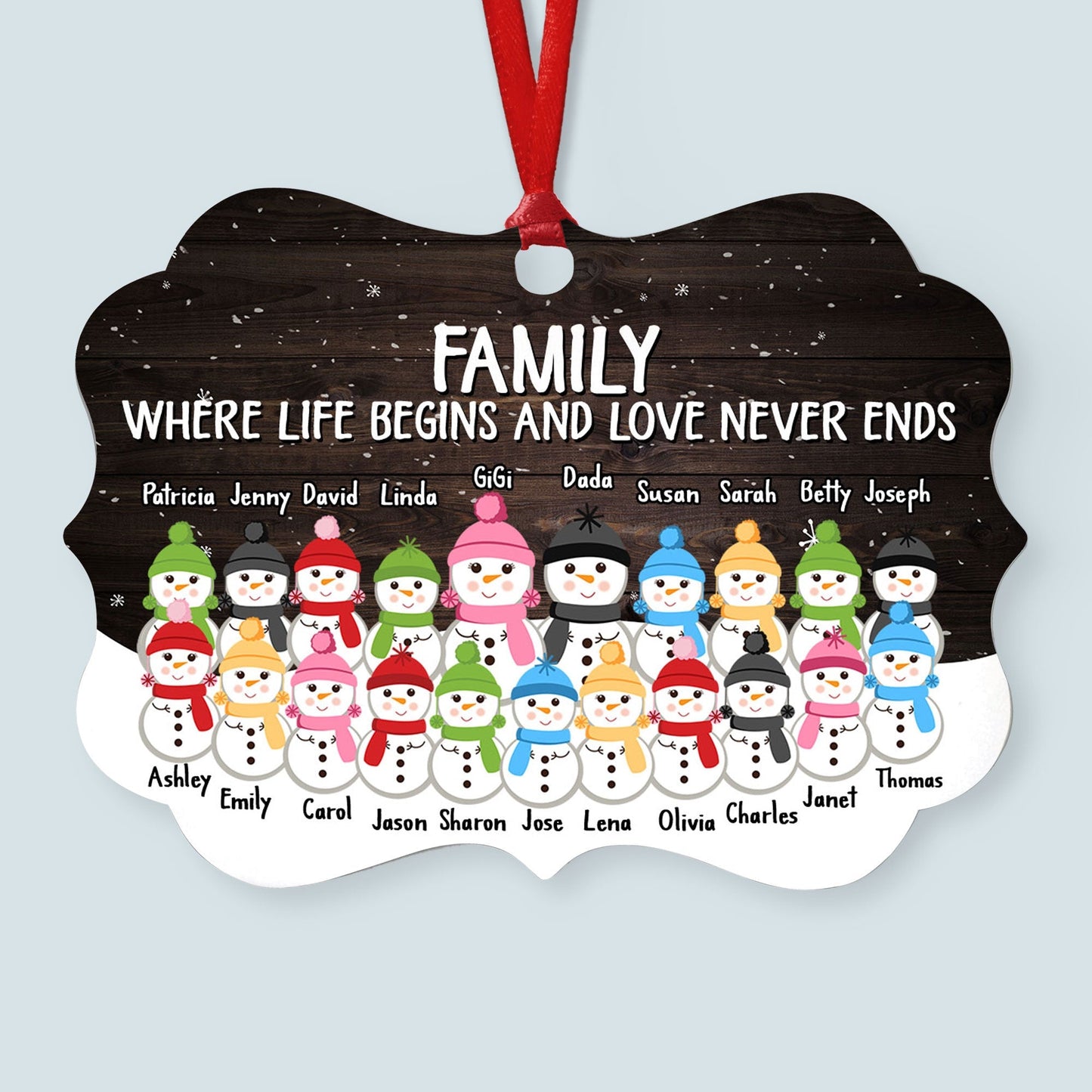This Is Us A Whole Lot Of Love - Personalized Family Ornament - Gift For Grandma