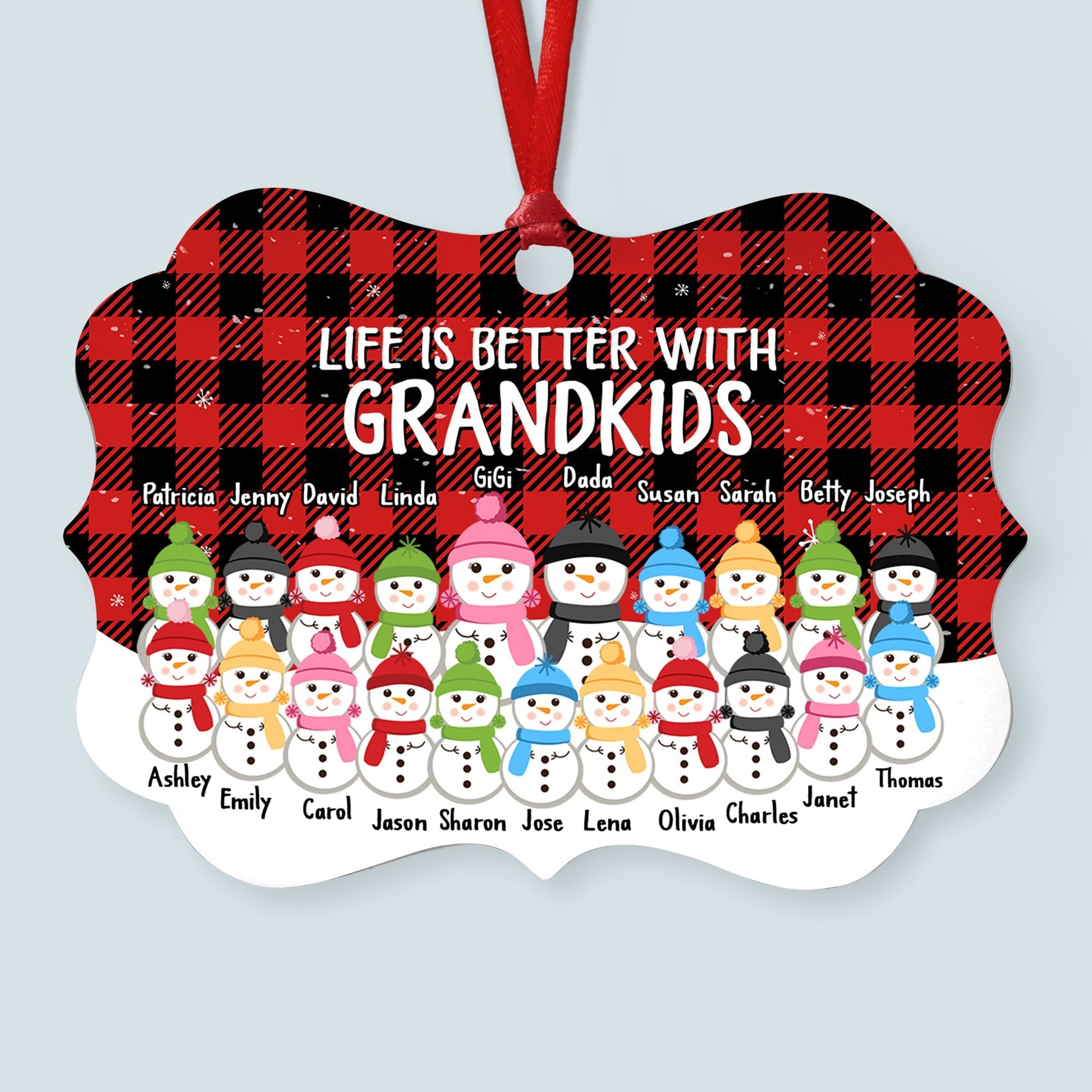This Is Us A Whole Lot Of Love - Personalized Family Ornament - Gift For Grandma
