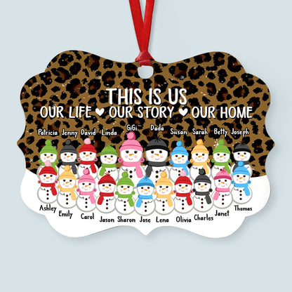 This Is Us A Whole Lot Of Love - Personalized Family Ornament - Gift For Grandma